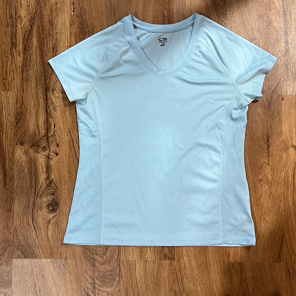 Champion Light Blue Women’s V-neck Top